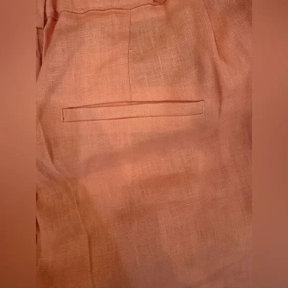 NWT ZARA Linen Pants - Picture 8 of 8